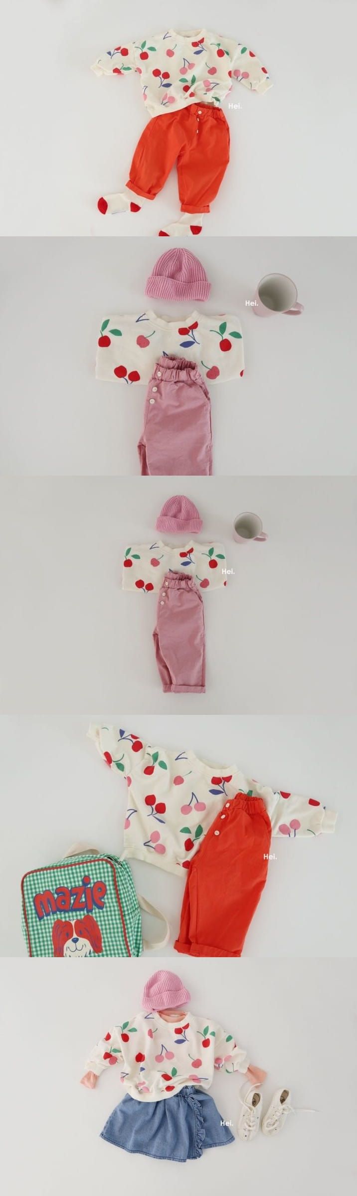 HEI - Korean Children Fashion - #Kfashion4kids - Cherry Sweatshirt - 2