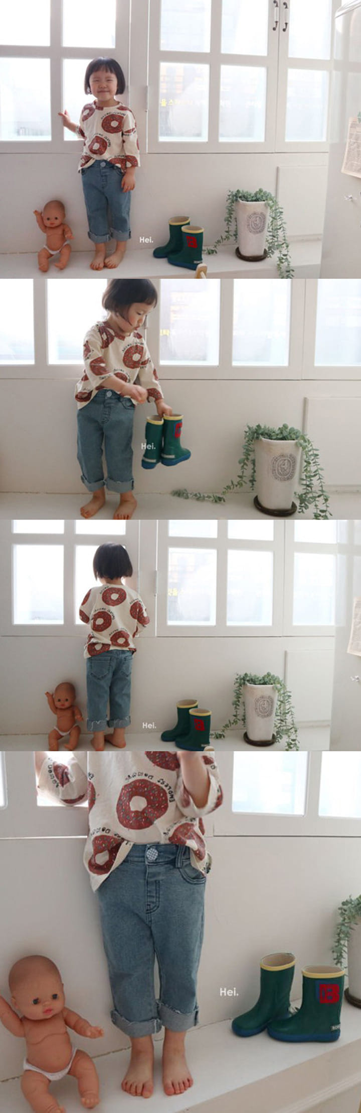 HEI - Korean Children Fashion - #Kfashion4kids - Toast Denim Pants - 3