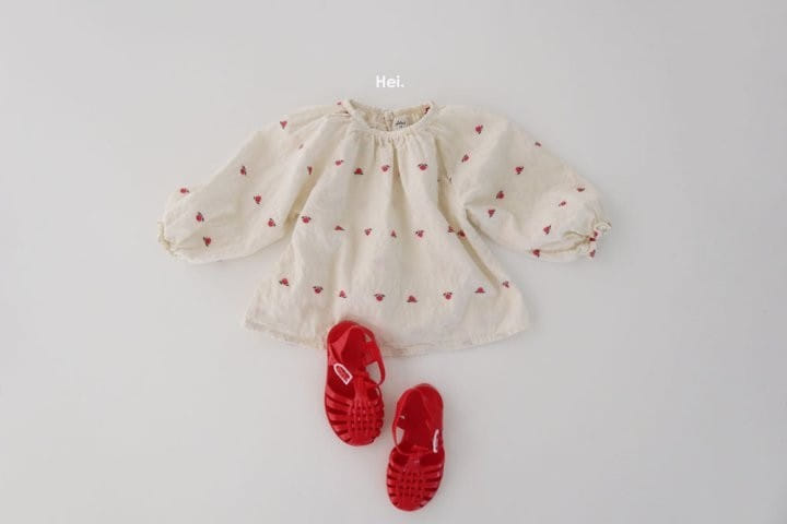 HEI - Korean Children Fashion - #Kfashion4kids - Strawberry Jam Blouse