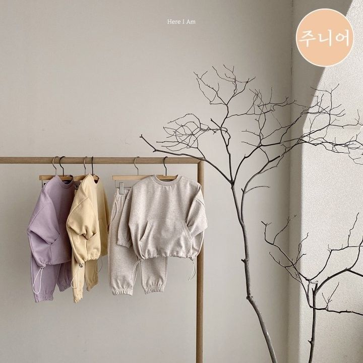 HERE I AM - Korean Children Fashion - #Kfashion4kids - Mild String Top Bottom Set