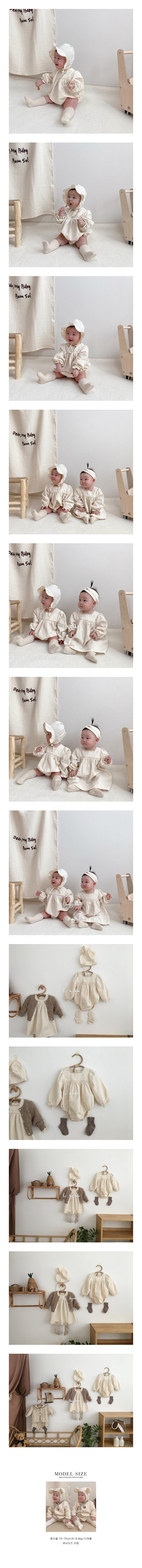 HI BYEBEBE - Korean Children Fashion - #Kfashion4kids - Beyer Embroidery Bodysuit
