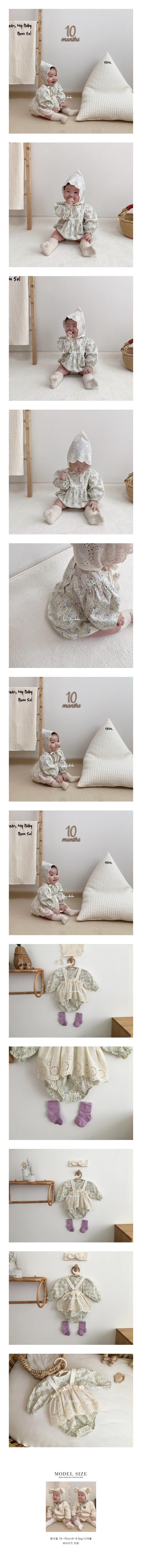 HI BYEBEBE - Korean Children Fashion - #Kfashion4kids - Yellow Flower Bodysuit