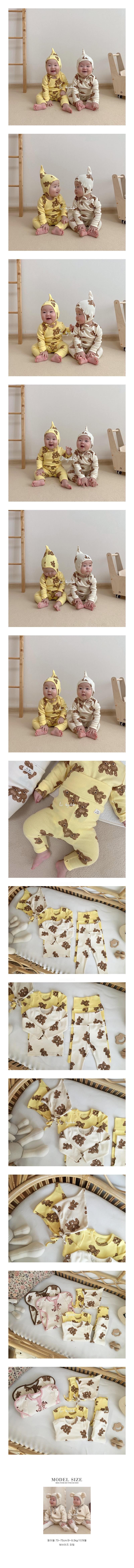 HI BYEBEBE - Korean Children Fashion - #Kfashion4kids - Bear Easywear with Hat