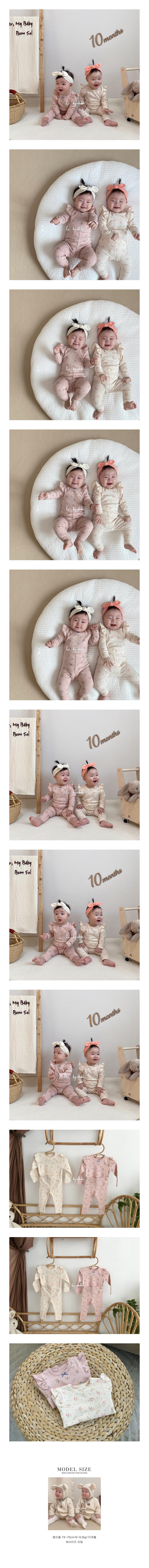 HI BYEBEBE - Korean Children Fashion - #Kfashion4kids - Mini Flower Frill Easywear