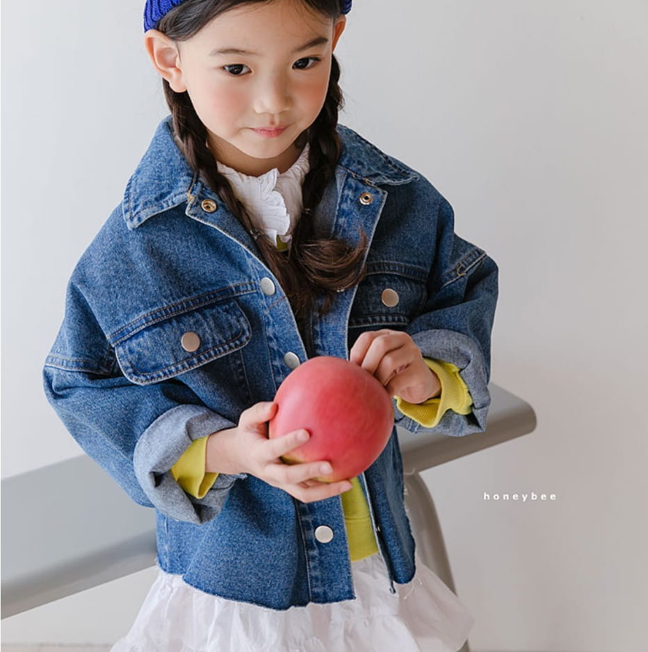 HONEYBEE - Korean Children Fashion - #Kfashion4kids - Denim Jacket