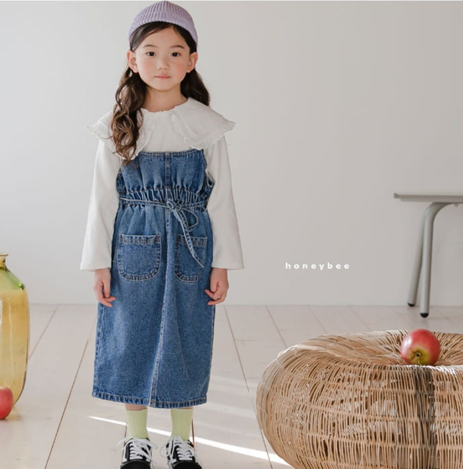 HONEYBEE - Korean Children Fashion - #Kfashion4kids - Denim Long Skirt