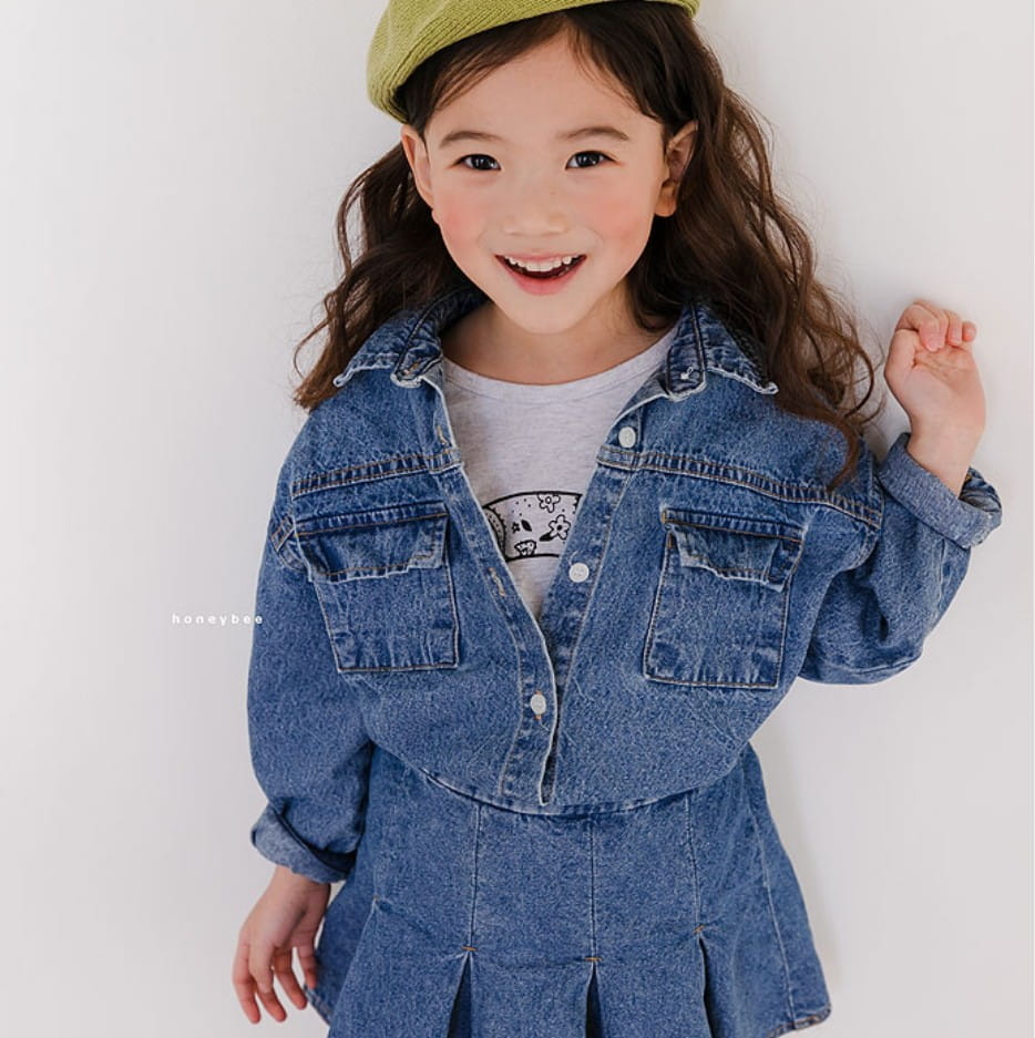 HONEYBEE - Korean Children Fashion - #Kfashion4kids - Denim Shirt