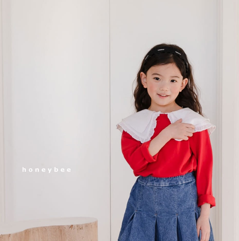 HONEYBEE - Korean Children Fashion - #Kfashion4kids - Double Collar Tee