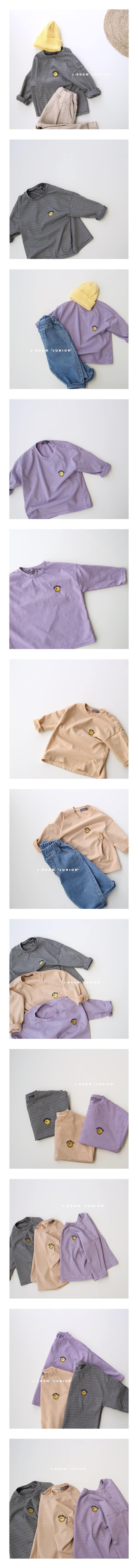 J-ROOM - Korean Children Fashion - #Kfashion4kids - Smile Stripe Tee