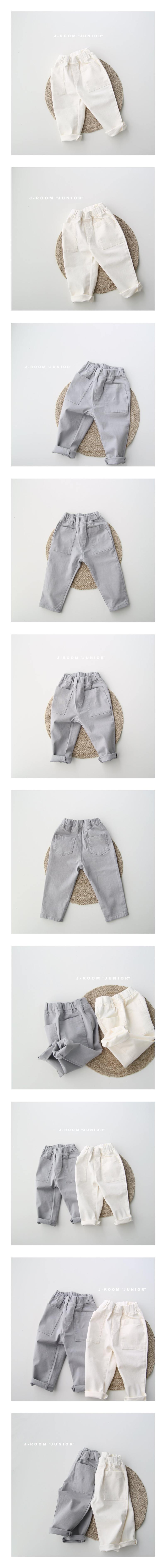 J-ROOM - Korean Children Fashion - #Kfashion4kids - Square Pocket Cotton Pants