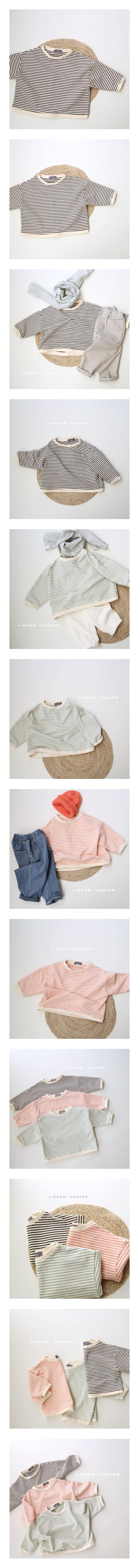 J-ROOM - Korean Children Fashion - #Kfashion4kids - Boxy Stripe Tee