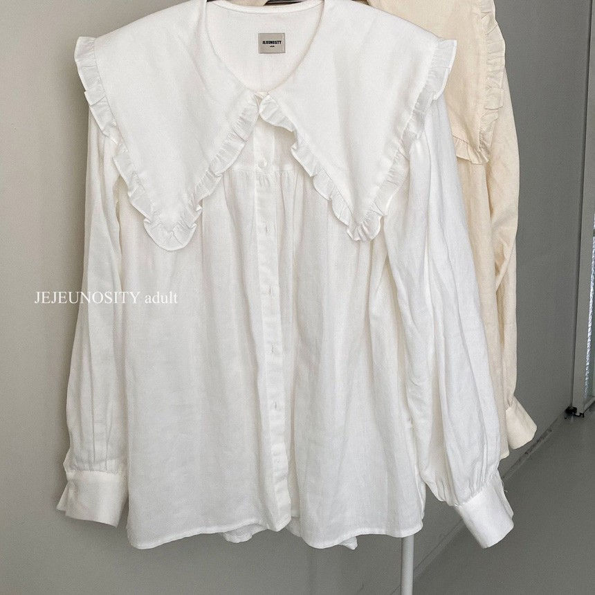 JEJEUNOSITY - Korean Children Fashion - #Kfashion4kids - Adult Frill Collar Blouse