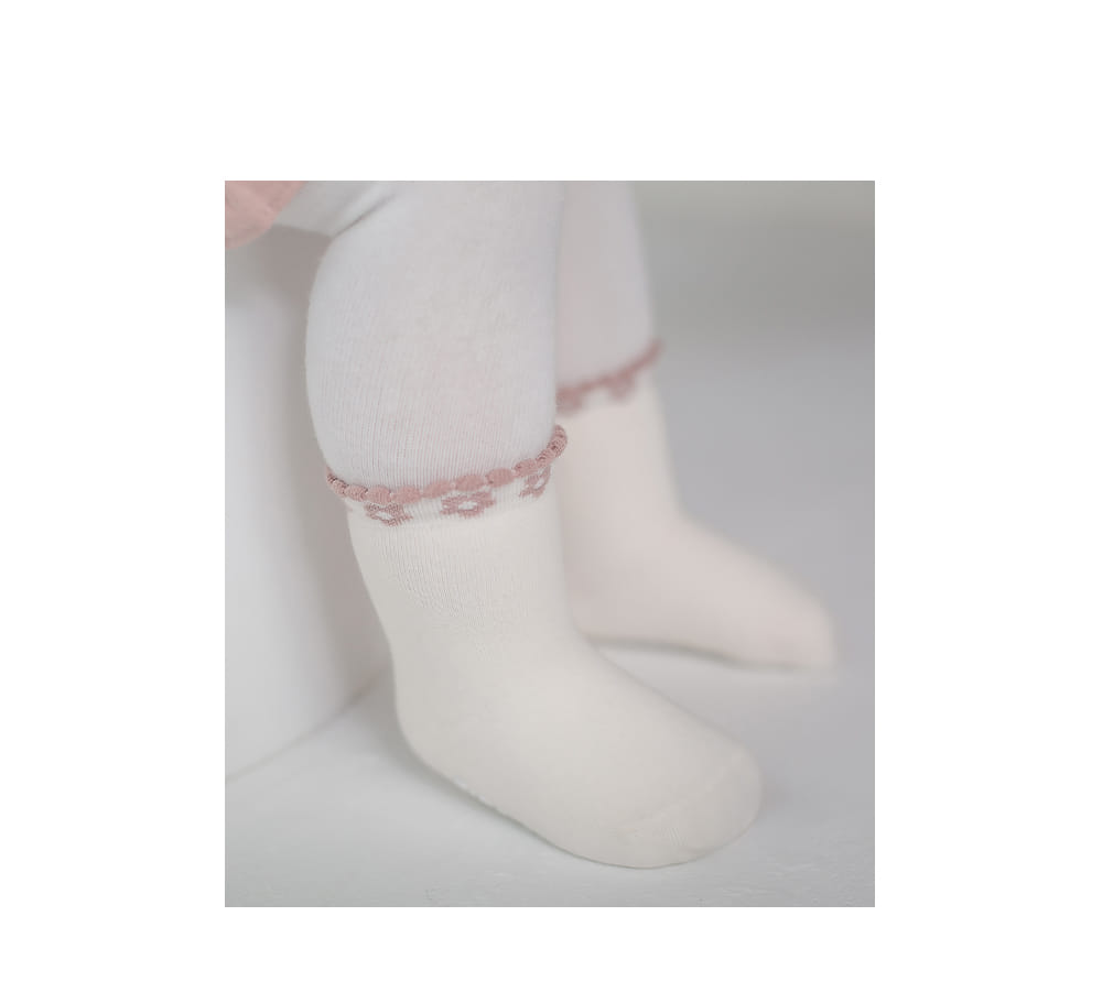 KIDS CLARA - Korean Children Fashion - #Kfashion4kids - Lauren Flower Baby Socks [set of 5] - 2