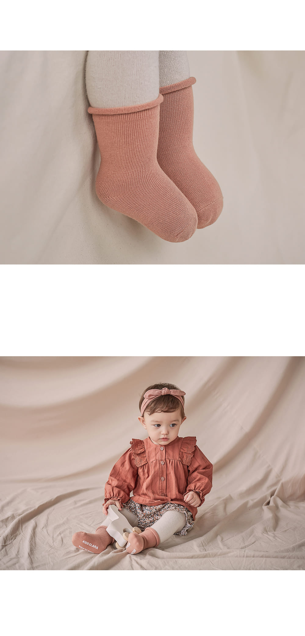 KIDS CLARA - Korean Children Fashion - #Kfashion4kids - Joy Rolling Socks [set of 5] - 8