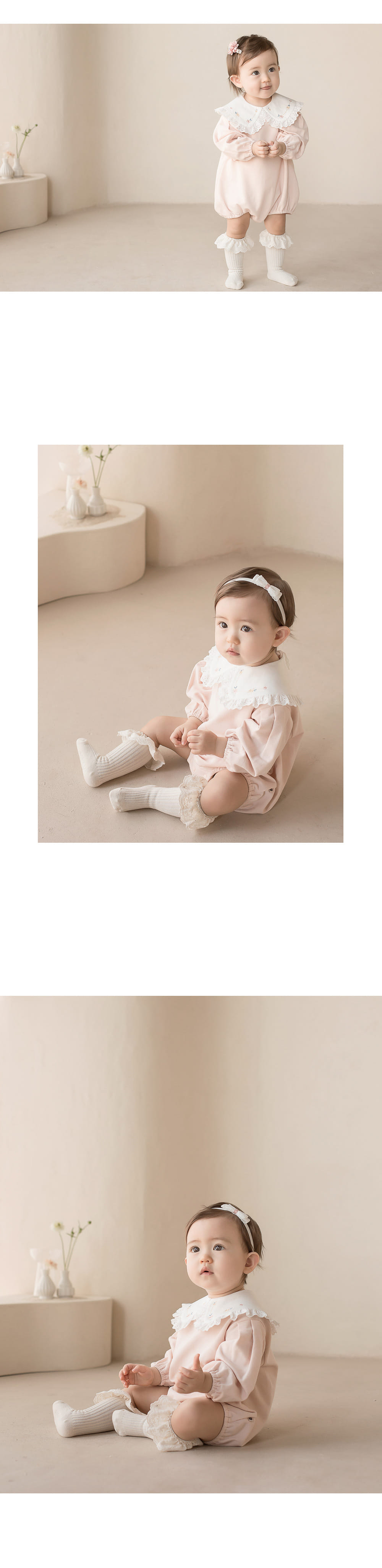 KIDS CLARA - Korean Children Fashion - #Kfashion4kids - Latty Lace Baby Knee Socks [set of 5] - 2