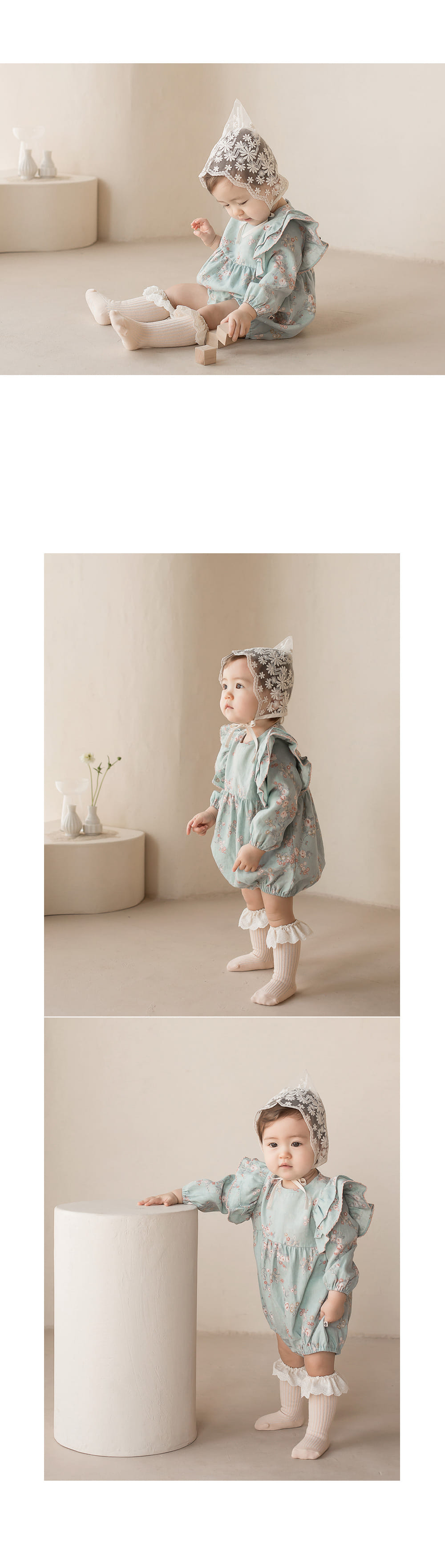 KIDS CLARA - Korean Children Fashion - #Kfashion4kids - Latty Lace Baby Knee Socks [set of 5] - 5
