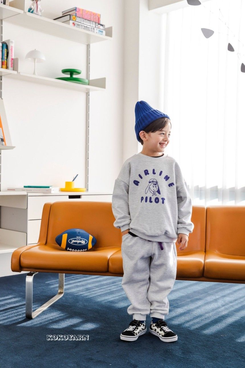 KOKOYARN - Korean Children Fashion - #Kfashion4kids - A Line Top Bottom Set