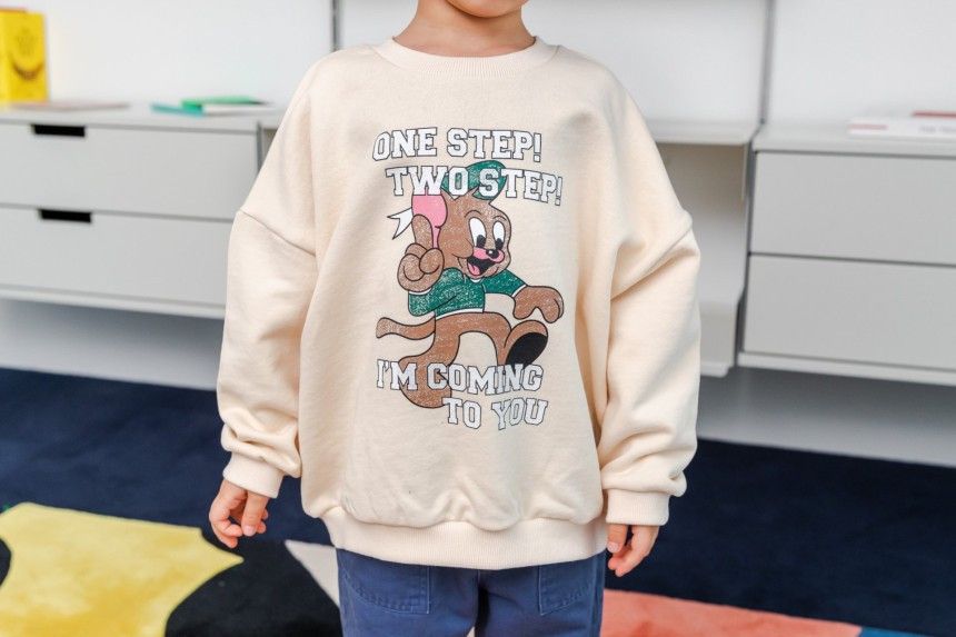 KOKOYARN - Korean Children Fashion - #Kfashion4kids - One Step Sweatshirt