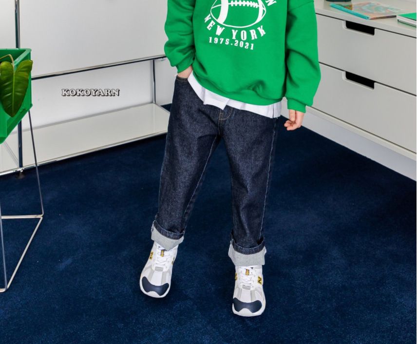 KOKOYARN - Korean Children Fashion - #Kfashion4kids - Indigo Denim Pants