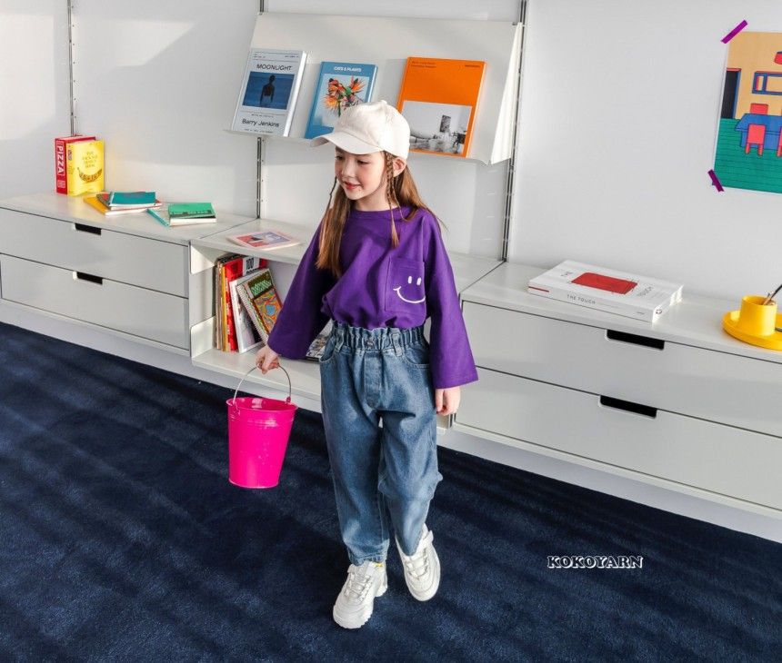 KOKOYARN - Korean Children Fashion - #Kfashion4kids - High Waist Denim Pants