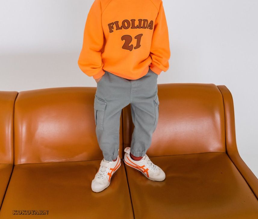 KOKOYARN - Korean Children Fashion - #Kfashion4kids - Cargo Span Baggy Pants