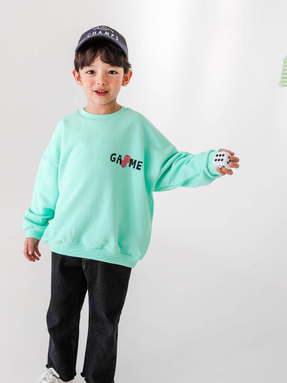 KOKOYARN - Korean Children Fashion - #Kfashion4kids - Dice Sweatshirt