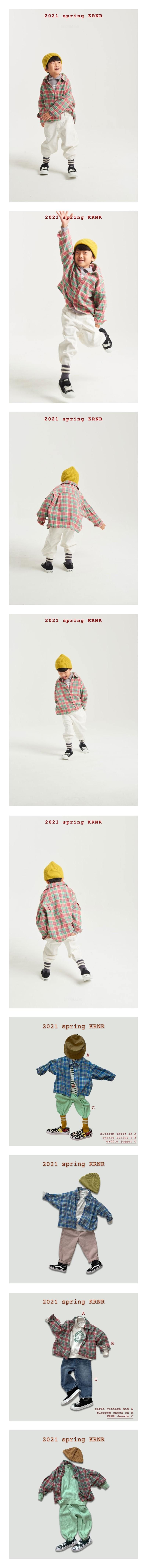 KURENARD - Korean Children Fashion - #Kfashion4kids - Blossom Check Shirt