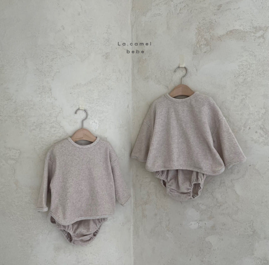 LA CAMEL - Korean Children Fashion - #Kfashion4kids - Nunu Bebe Top Bloomer Set - 4