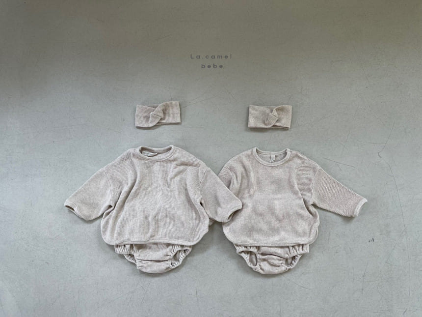 LA CAMEL - Korean Children Fashion - #Kfashion4kids - Nunu Bebe Top Bloomer Set - 7