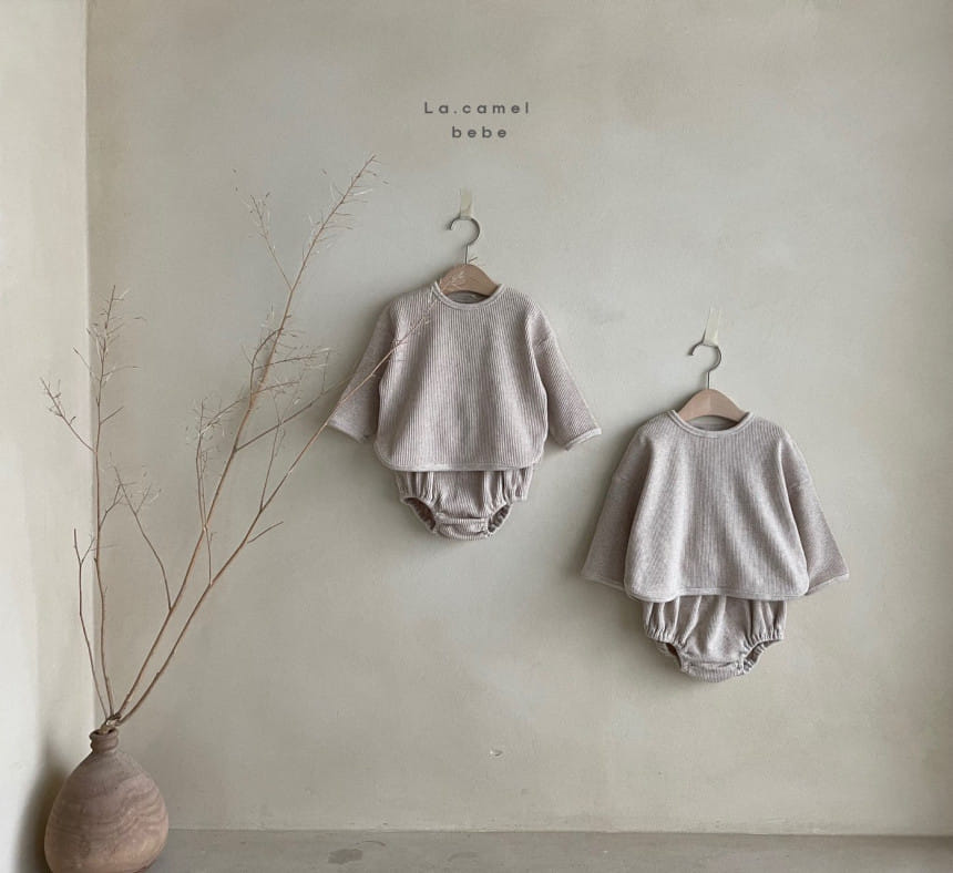 LA CAMEL - Korean Children Fashion - #Kfashion4kids - Nunu Bebe Top Bloomer Set - 8