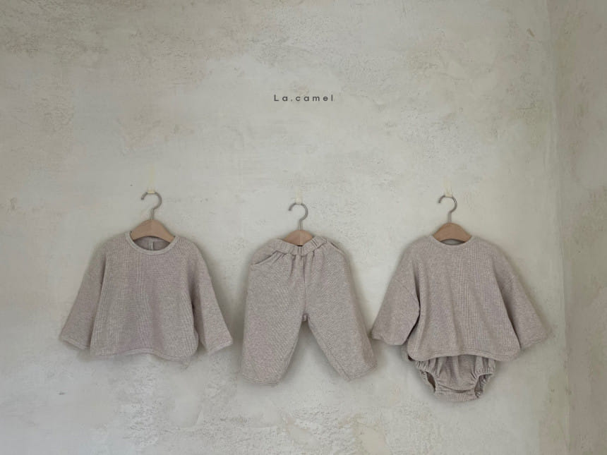 LA CAMEL - Korean Children Fashion - #Kfashion4kids - Nunu Top Pants Set - 2