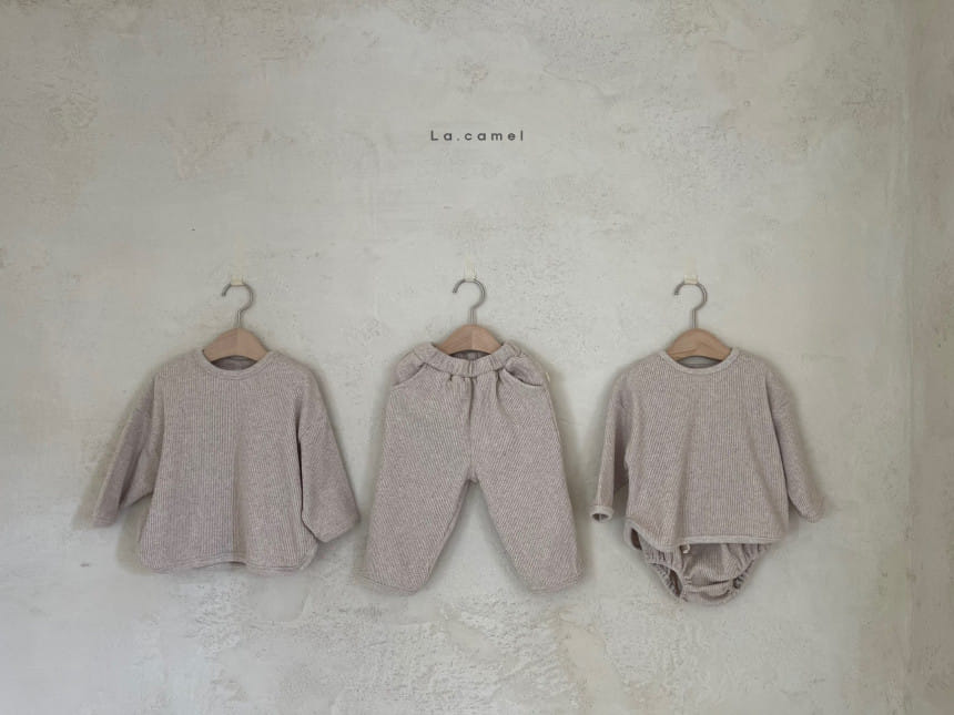 LA CAMEL - Korean Children Fashion - #Kfashion4kids - Nunu Top Pants Set - 3