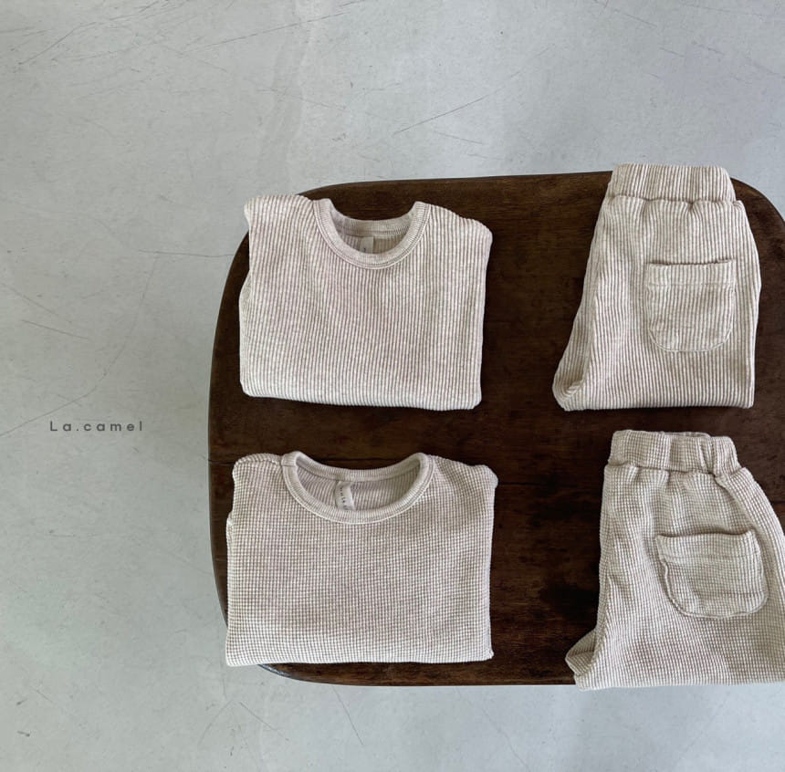 LA CAMEL - Korean Children Fashion - #Kfashion4kids - Nunu Top Pants Set - 7
