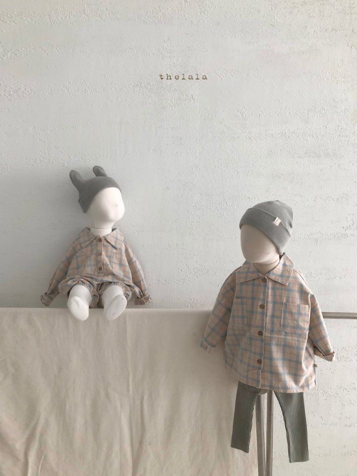 LALA - Korean Children Fashion - #Kfashion4kids - Nine Check Bodysuit - 8