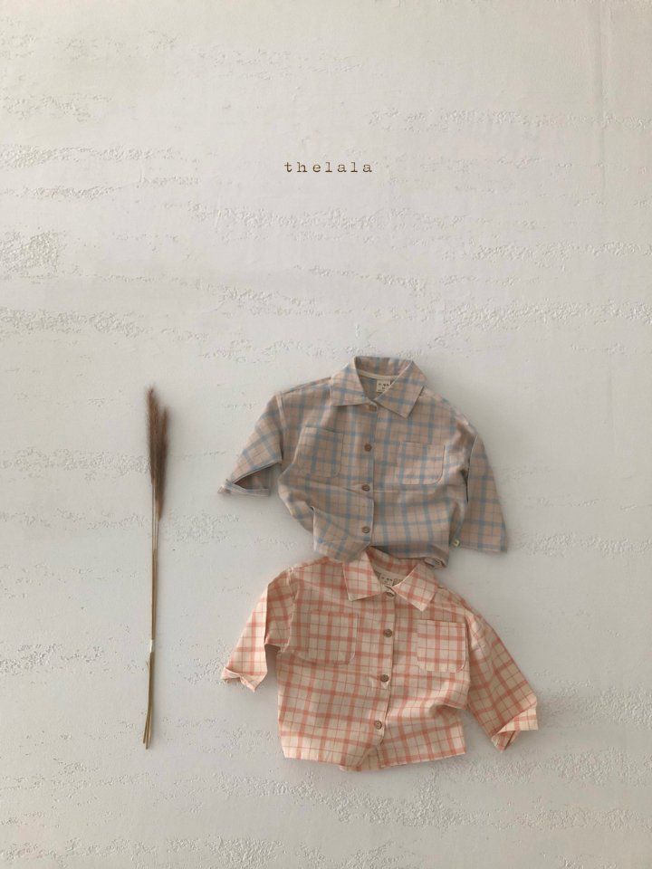 LALA - Korean Children Fashion - #Kfashion4kids - Nine Check Shirt - 2