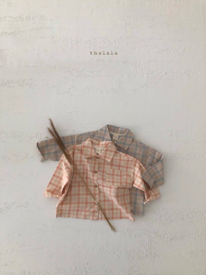 LALA - Korean Children Fashion - #Kfashion4kids - Nine Check Shirt - 4