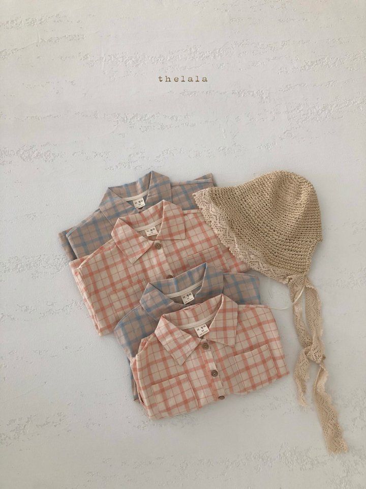 LALA - Korean Children Fashion - #Kfashion4kids - Nine Check Shirt - 5