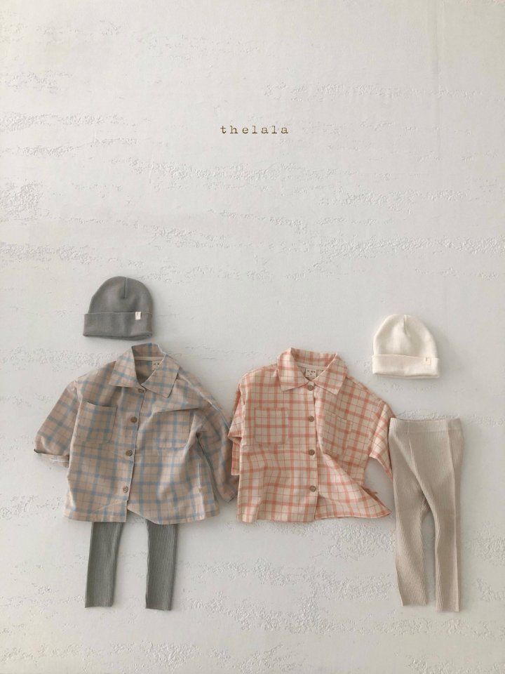 LALA - Korean Children Fashion - #Kfashion4kids - Nine Check Shirt - 6