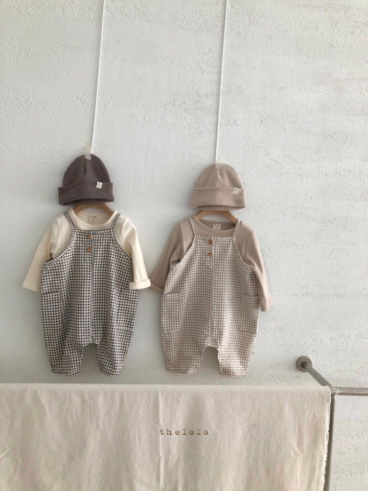 LALA - Korean Children Fashion - #Kfashion4kids - Tongtong Check Bodysuit - 11