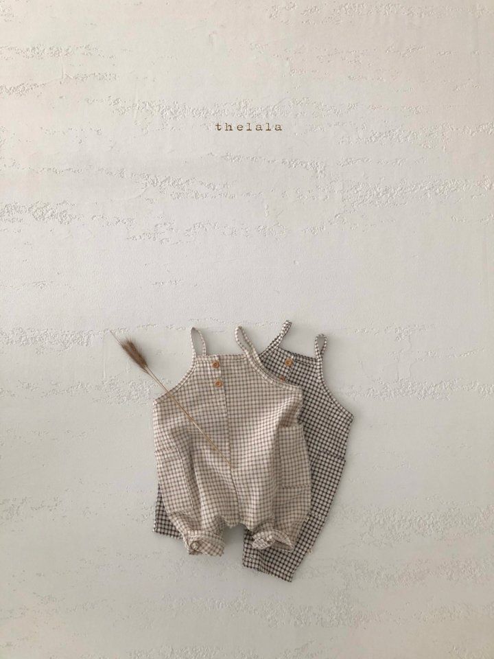 LALA - Korean Children Fashion - #Kfashion4kids - Tongtong Check Bodysuit - 2