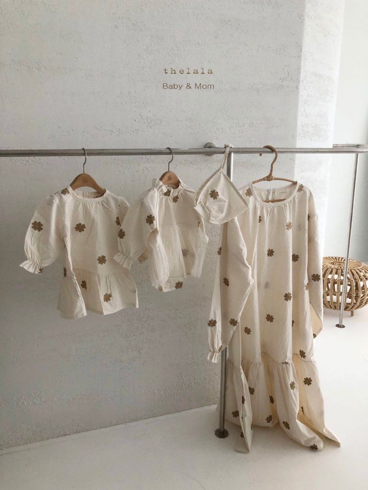 LALA - Korean Children Fashion - #Kfashion4kids - Daisy Embroidery Bodysuit - 3