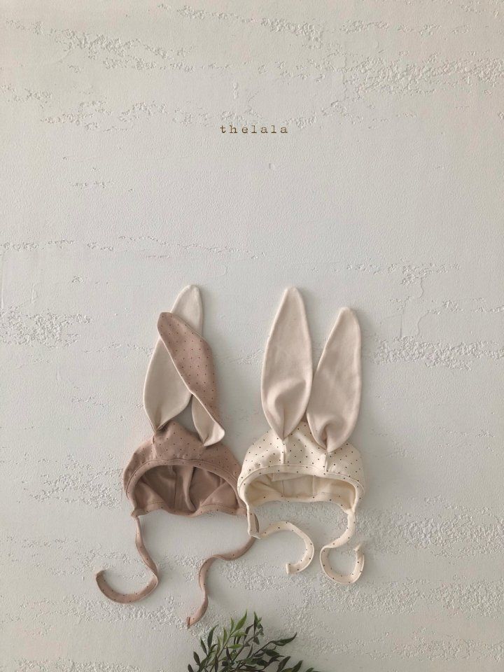 LALA - Korean Children Fashion - #Kfashion4kids - Dot Bunny Bodysuit with Bonnet - 8