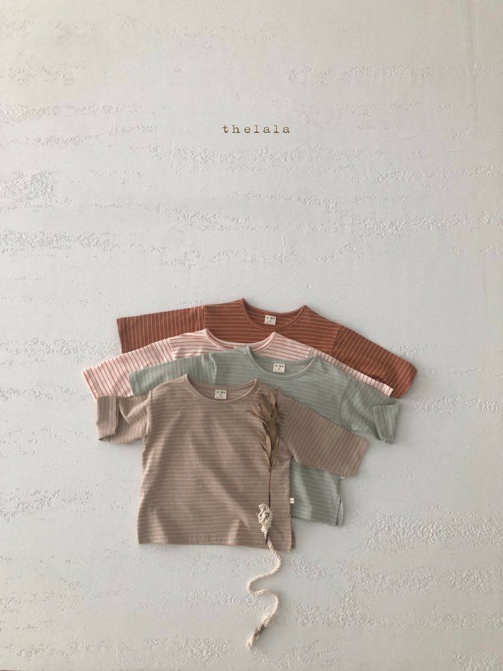 LALA - Korean Children Fashion - #Kfashion4kids - I Am Stripe Tee - 12