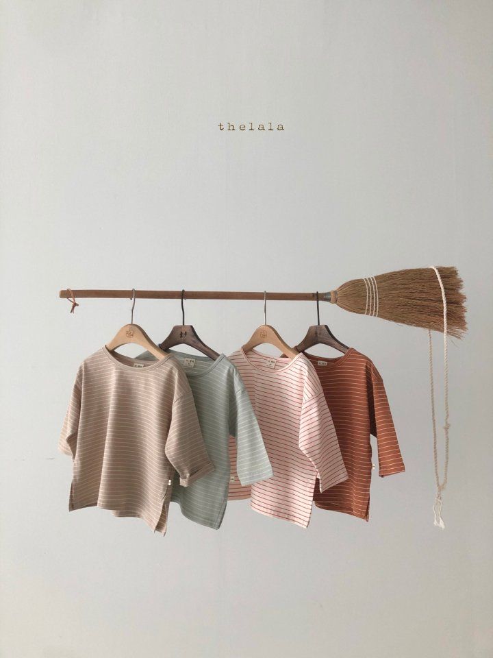 LALA - Korean Children Fashion - #Kfashion4kids - I Am Stripe Tee - 5