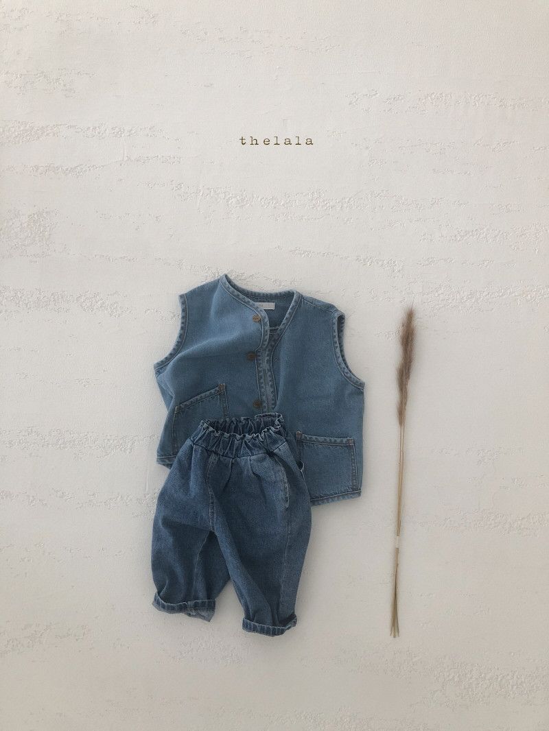 LALA - Korean Children Fashion - #Kfashion4kids - Denim Vest - 2