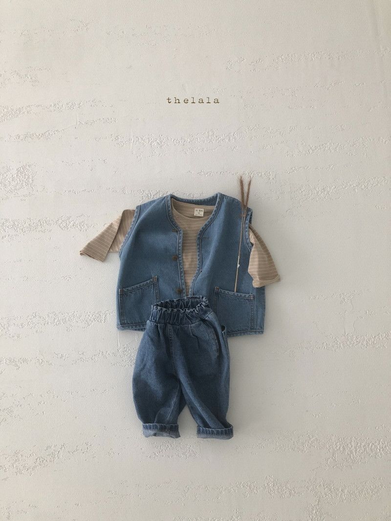LALA - Korean Children Fashion - #Kfashion4kids - Denim Vest - 6