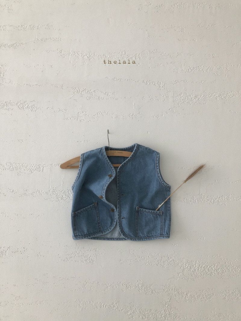 LALA - Korean Children Fashion - #Kfashion4kids - Denim Vest - 8