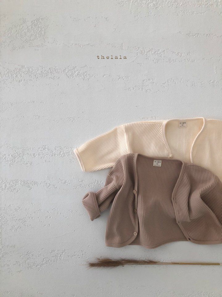 LALA - Korean Children Fashion - #Kfashion4kids - Waffle Cardigan - 12