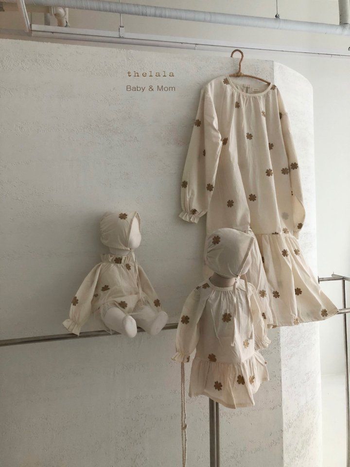 LALA - Korean Children Fashion - #Kfashion4kids - Daisy Embroidery One-piece - 3