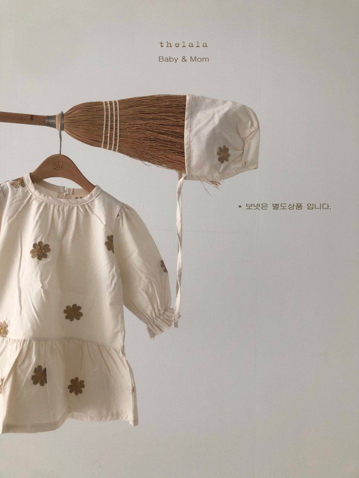 LALA - Korean Children Fashion - #Kfashion4kids - Daisy Embroidery One-piece - 7